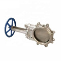 Gear Operated Carbon Steel Body and 304 Plate Water Flanged Knife Gate Valve